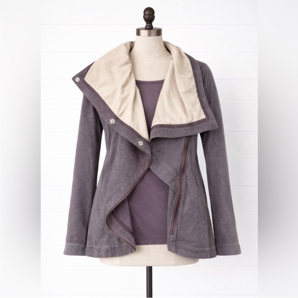 Lululemon – Method Wrap Jacket – Gray Ombre Lined Layering Jacket – Sz. 10